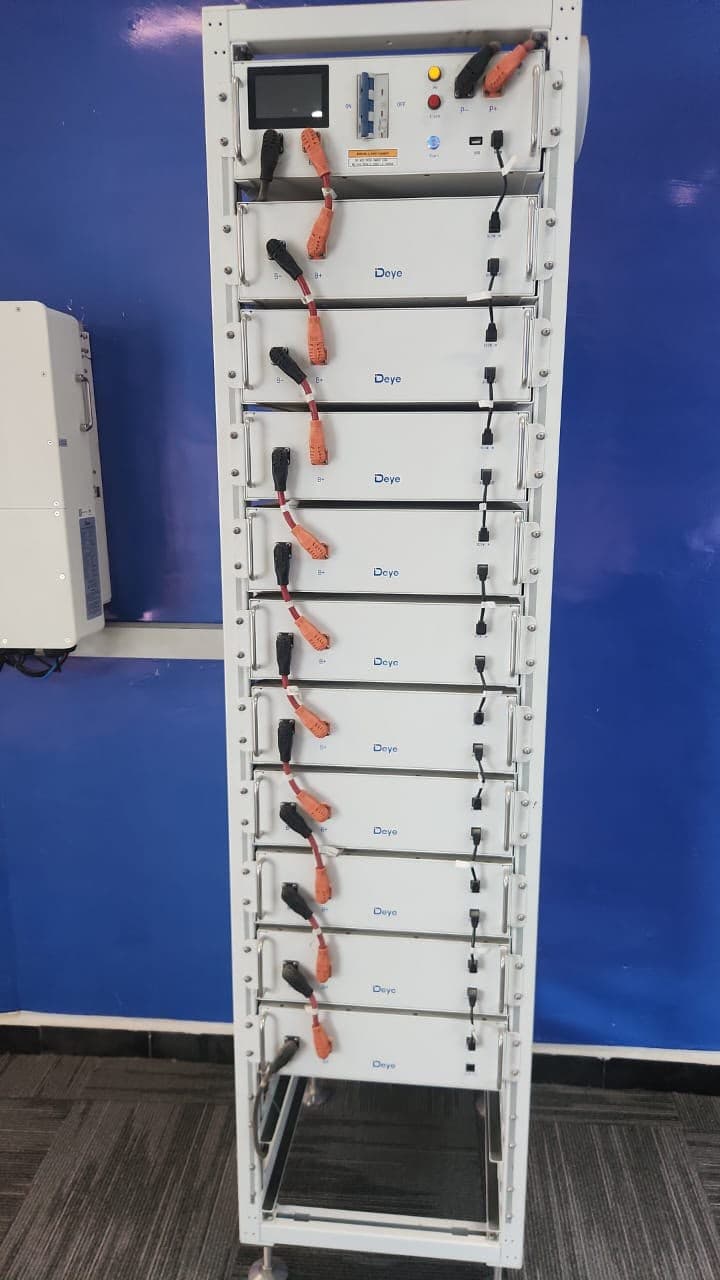 Deye 60kWh high-voltage lithium battery rack