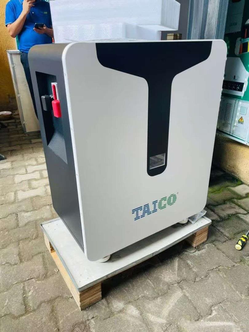 Taico T-Series 20kWh lithium battery on a pallet