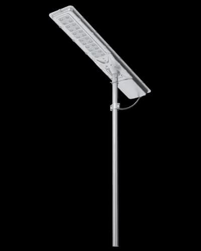 Felicity F2 120W all-in-one solar street light mounted on a pole