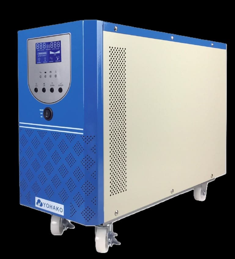 Yohako blue tower inverter on wheels