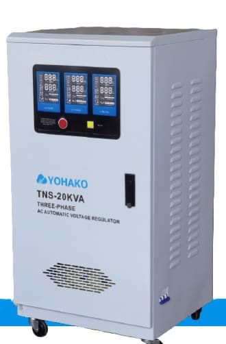 Yohako TNS-20KVA three-phase automatic voltage regulator on wheels